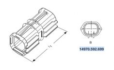 14970.592.699 Адаптер колодки серии MKR PLUS 2,3,4 pin ― Auto Tuning Group Ltd