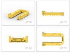 1564411-1 Стопорная рамка (фиксатор) для колодок серии HDSCS (желтая) 4, 12, 15, 16, 18 pin, 3мм ― Auto Tuning Group Ltd