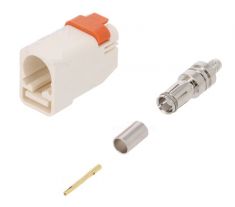 73403-5741 FAKRA SMB Plug, Keying Option B, White ― Auto Tuning Group Ltd