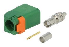 73403-5744 FAKRA SMB Plug, Keying Option E, Green ― Auto Tuning Group Ltd