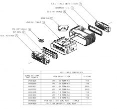 F934000 APTIV (DELPHI) колодка гнездовая 24 pin (черная) ― Auto Tuning Group Ltd
