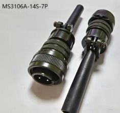 MS3106A-14S-7P Колодка штыревая 3 pin с хвостовиком    ― Auto Tuning Group Ltd