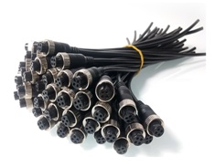 RD4M разъем авиационный IP67 гнездовой 4-pin с кабелем 0,2м ― Auto Tuning Group Ltd