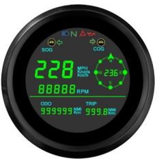 Универсальный цифровой ГЛОНАСС/GPS - спидометр, компас 12-24в, 85мм   новый дизайн  ― Авто Тюнинг Групп