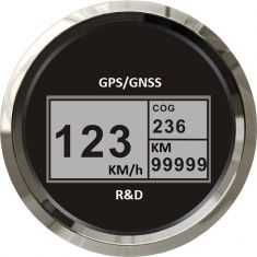 Универсальный цифровой ГЛОНАСС/GPS - спидометр 12-24в, 85мм   старый дизайн (черный) ― Auto Tuning Group Ltd