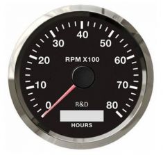 Универсальный цифровой тахометр со счетчиком часов наработки 85мм (8000 rpm) ― Auto Tuning Group Ltd